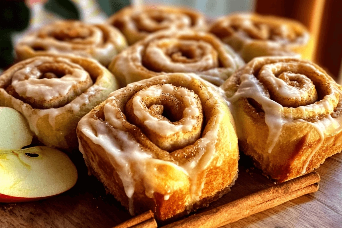 apple cinnamon brioche rolls